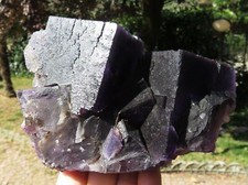 Minéraux Grands Cubes De Fluorine Violet Tennessee