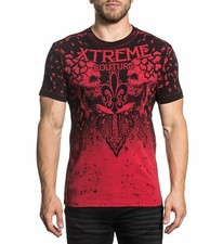 Xtreme Couture Par Affliction T-Shirt Biker Tatouages Brisés UFC MMA X1792