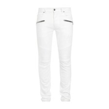"Balmain" Jean blanc coupe