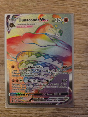 Carte pokemon dunaconda - carte, vmax