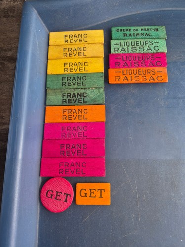 Jetons bois jeu - , pub
