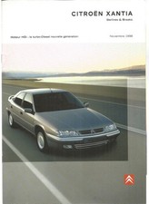 CATALOGUE CITROEN - CITROEN XANTIA - MOTEUR HDI - NOVEMBRE 1998