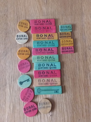 Lot jetons bonal - lot, bois