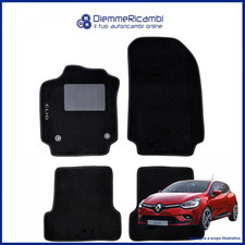 Série 4 Tapis - de Sol Moquette Noirs pour Renault Clio S4 à Partir 2012 A 2019
