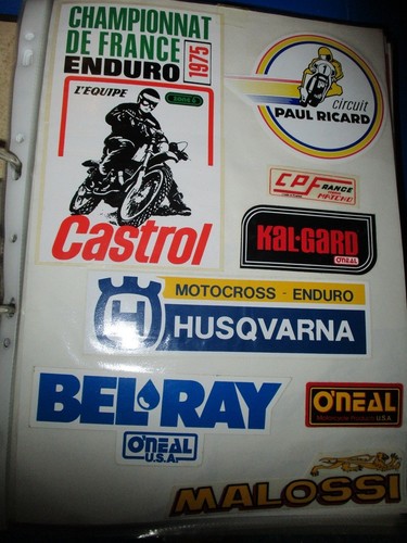 Autocollants moto enduro - autocollants,