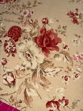 Tissu ameublement coton fleurs    larg 280 cm x H 61 cm  C898