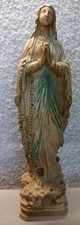 Vierge Lourdes En Platre