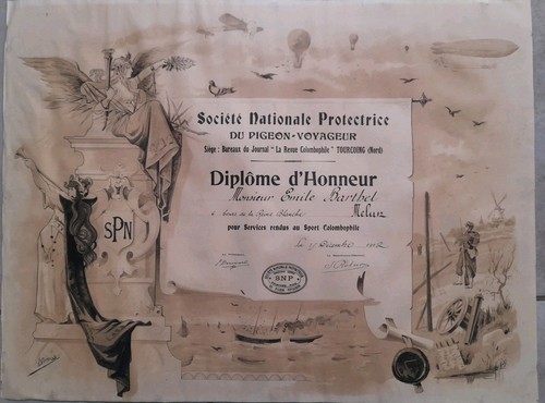 Colombophilie 1912 willem - colombophilie,