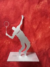 Figurine/Trophé YONEX joueur Badminton en Aluminium Hauteur 13cm Livré en KIT