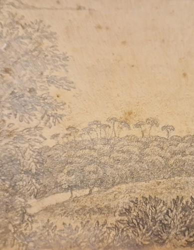 Dessin ancien xixe paysage - ancien,
