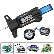2 x jauge 0-25,4 mm LCD numérique jauge de profondeur de bande de roulement pneu bande de roulement