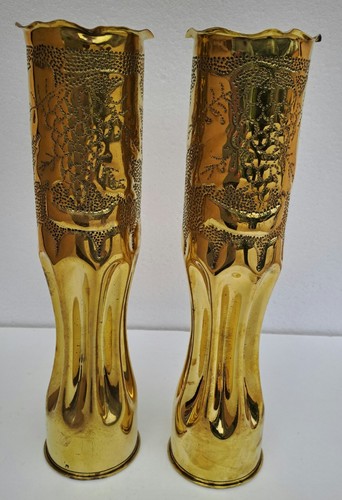 Paire vases obus - vases, travail