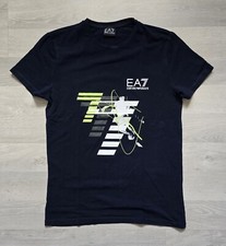 Tee-Shirt EA7 EMPORIO ARMANI manche courtes (Taille L) Bleu foncé, Col rond - EX