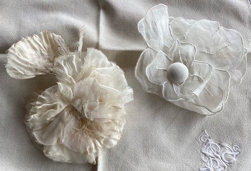 Lot fleurs tissu - fleurs, en