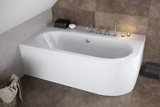 Baignoire d'angle acrylique Avita 160x75 cm gauche panneau siphon et silicone