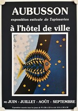 Affiche JEAN PICART LE DOUX Exposition Estivale Tapisseries Aubusson