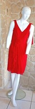 Robe cocktail rouge taille