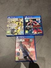 Lot de 3 jeux PS4 – FIFA 17 / PES 2015 / NBA 2K15 – Très bon état 