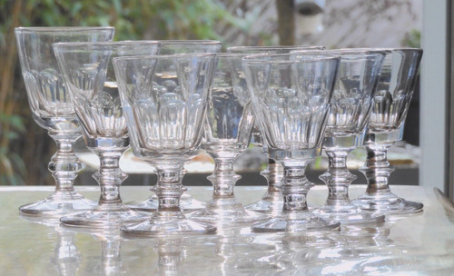 Verres pieds en verre - verres,
