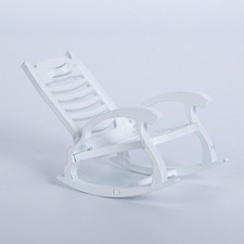 1/12 chaise à bascule en bois