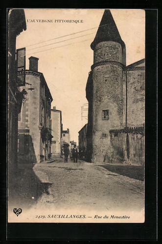 Cpa sauxillanges rue - rue, du