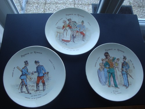 Lot assiettes humoristique - 3,