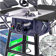 Scie à table Wuber 3100 W – Ø 250 mm – Inclinaison 0° à 45° – Avec disque 24 den