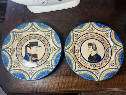 Paire assiettes collection - paire,