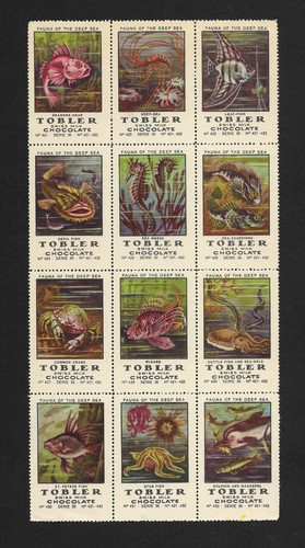 Poster stamps fauna - deep, sea