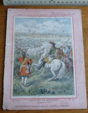 Ancien Protège-cahier Couverture "LOUIS XIV EN HOLLANDE (Passage du Rhin)"