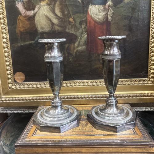 Paire petits bougeoirs - paire, en