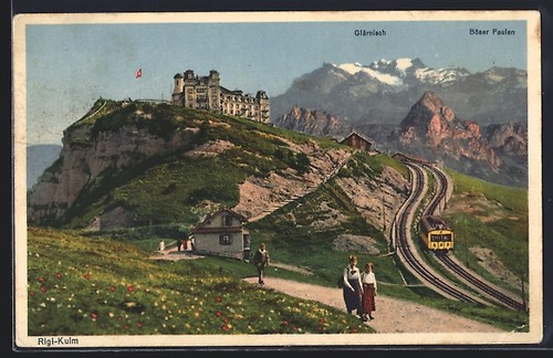 Carte postale rigi kulm - carte, rigi-kulm