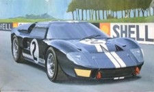 Autocollant sérigraphie Fujimi 1/24 GT 40 mark 2 avec pièces gravées kit maqu...