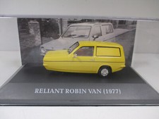 RELIANT ROBIN VAN Jaune Yellow Microcar Voitures d'Antan 1977 par ALTAYA au 1/43