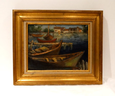 Huile sur toile au couteau signée Robert Signès, peintre gardois du XXème