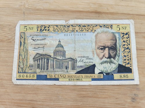 France billet ancien cinq - 5,