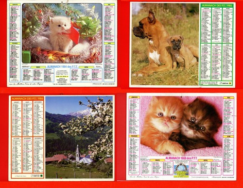 Calendriers almanachs des - 4,