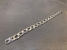 Gourmette en métal argenté