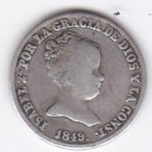Espagne real 1849 - 1,