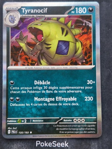 Carte pokemon tyranocif - carte,