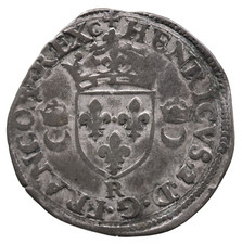 FRANCE -  HENRI II, douzain aux croissants 1550