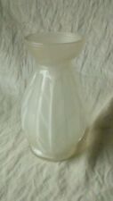 VASE A JACINTHE EN VERRE GIVRE SATINE EPOQUE ART NOUVEAU DEBUT 20 EME** N2