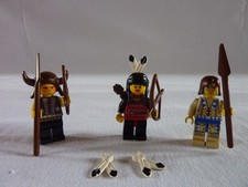 LEGO PERSONNAGE LOT DE 3 INDIENS WESTERN