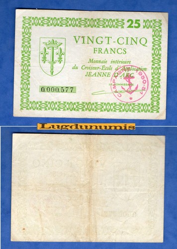 Nécessité francs monnaie - 25,