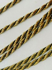 COLLIER VINTAGE Torsadé NOIR