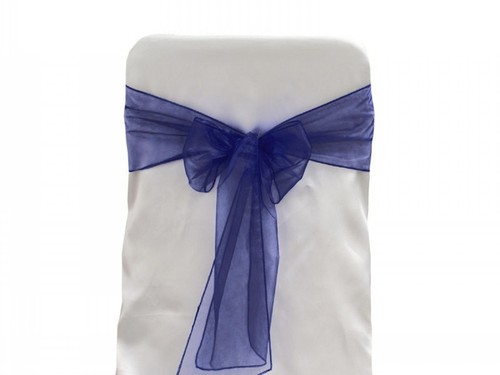 Chair bow organza sashes - chair,