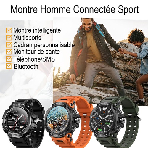 Montre connectée homme - montre,