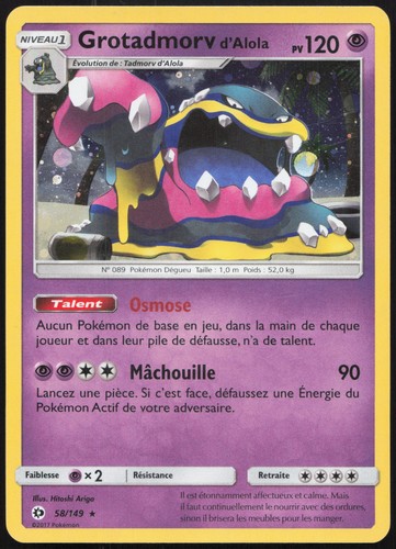 Carte pokémon grotadmorv - pokémon,
