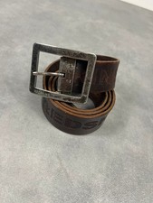 Ceinture cuir marron vintage