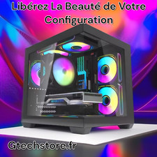 Boîtier PC gaming Aigo 275P M-ATX/ITX, design immersif en verre trempé